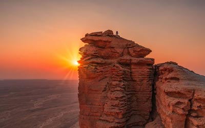 Sunset at the Edge