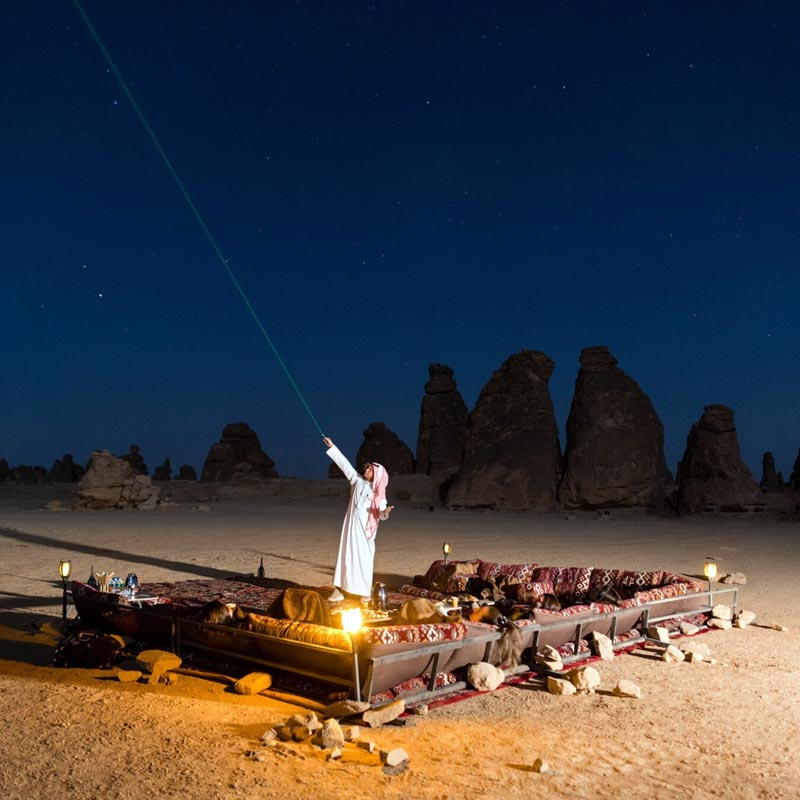 stargazing night experience alula